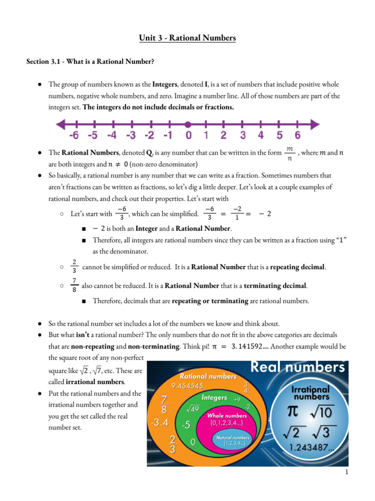 Understanding Rational Numbers in Grade 9 | PDF | Rational Number | Numbers