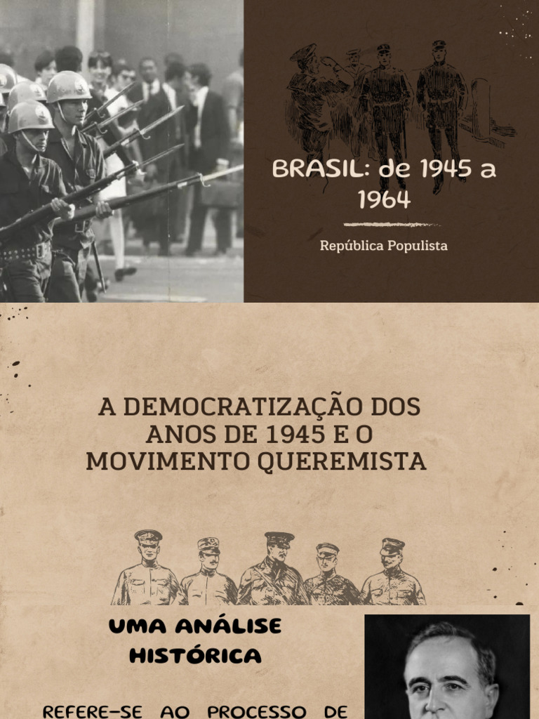 História do Brasil: 1945 a 1964 e Sindicalismo | PDF | Sindicato | Estado