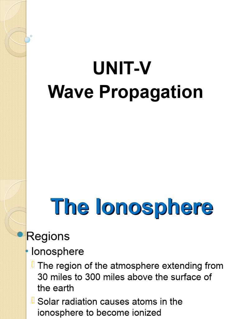 Awp Unit 5 | PDF | Radio Propagation | Ionosphere