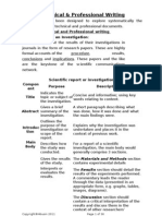 Types of Technical and Professional Writing