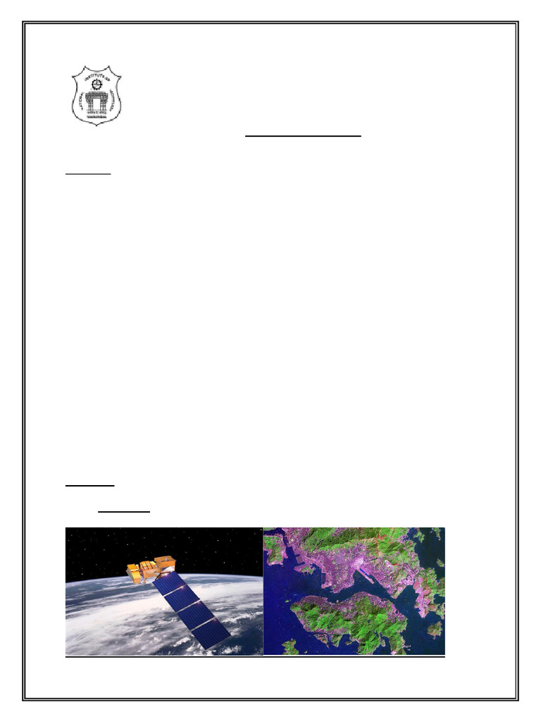 Remote Sensing Satellites Overview | PDF | Image Resolution | Infrared