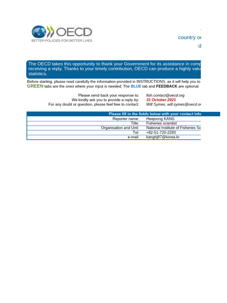 tt_management_questionnaire_kor_2021_filled | PDF | Marine Biology | Fish
