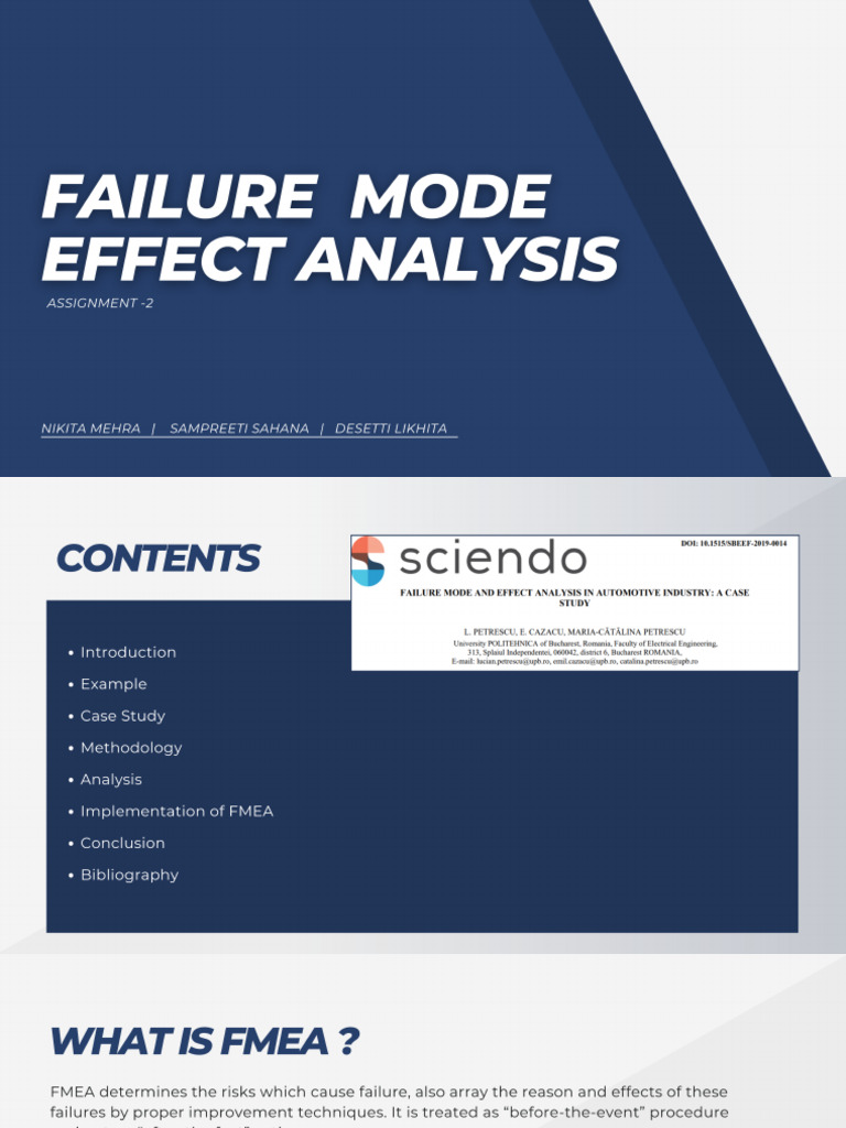 Assignment 2 - PPT On FMEA | PDF