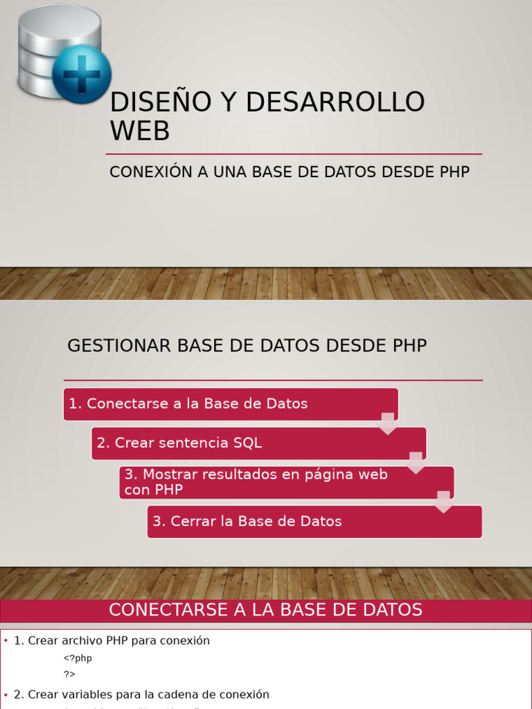 Conexión a Base de Datos con PHP | PDF