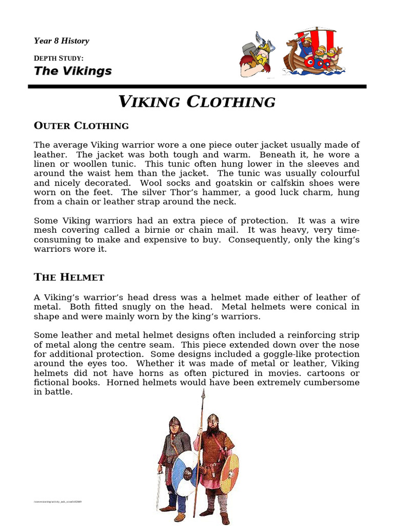 Viking Clothing and Armor Overview | PDF | Vikings | Clothing