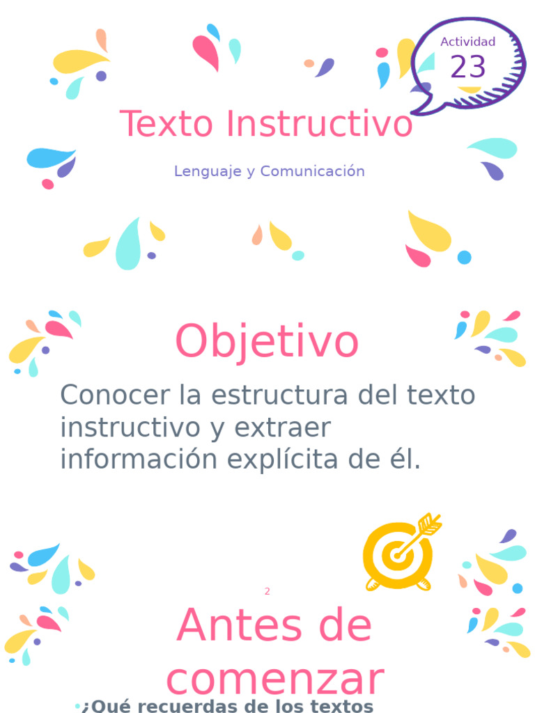 Estructura de Textos Instructivos para Niños | PDF