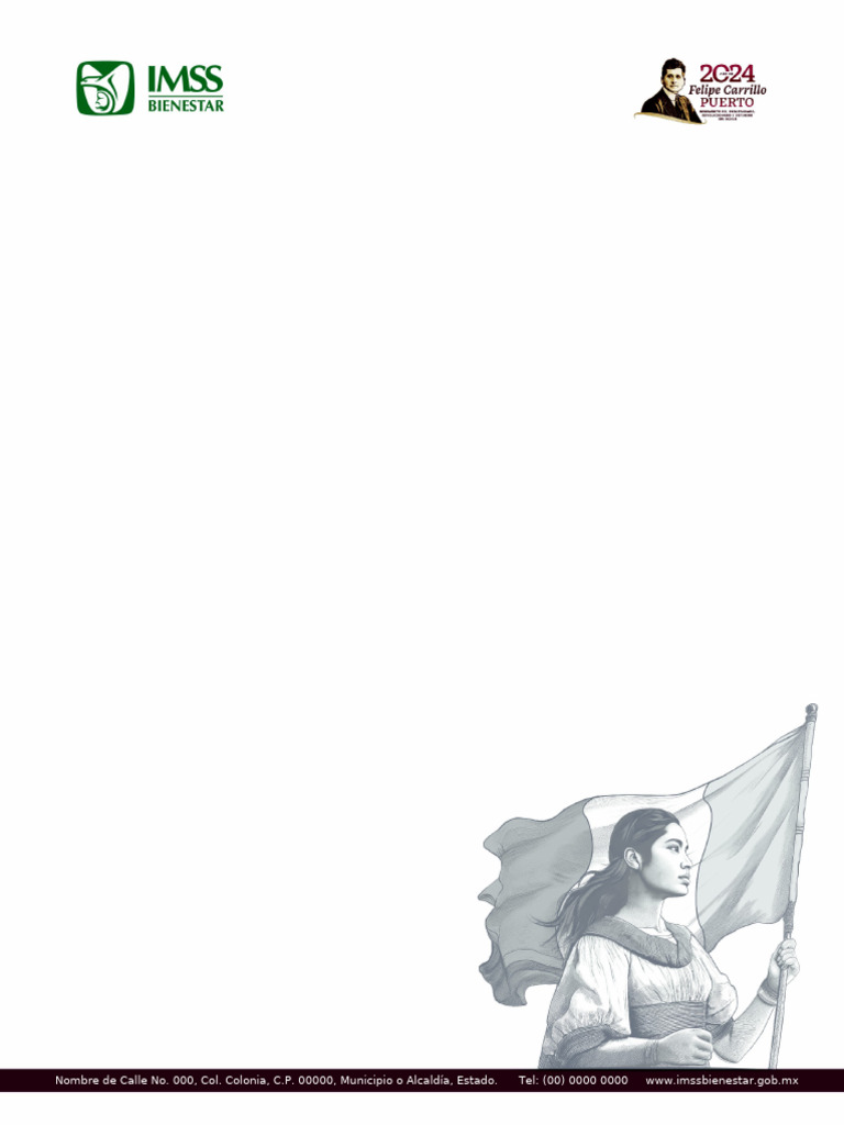 Hoja - Membretada - Imss Bienestar - 2024-2030 | PDF
