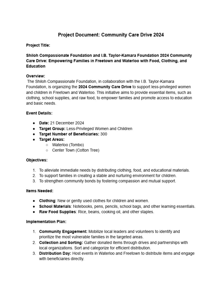 project-document-community-care-drive-2024-pdf