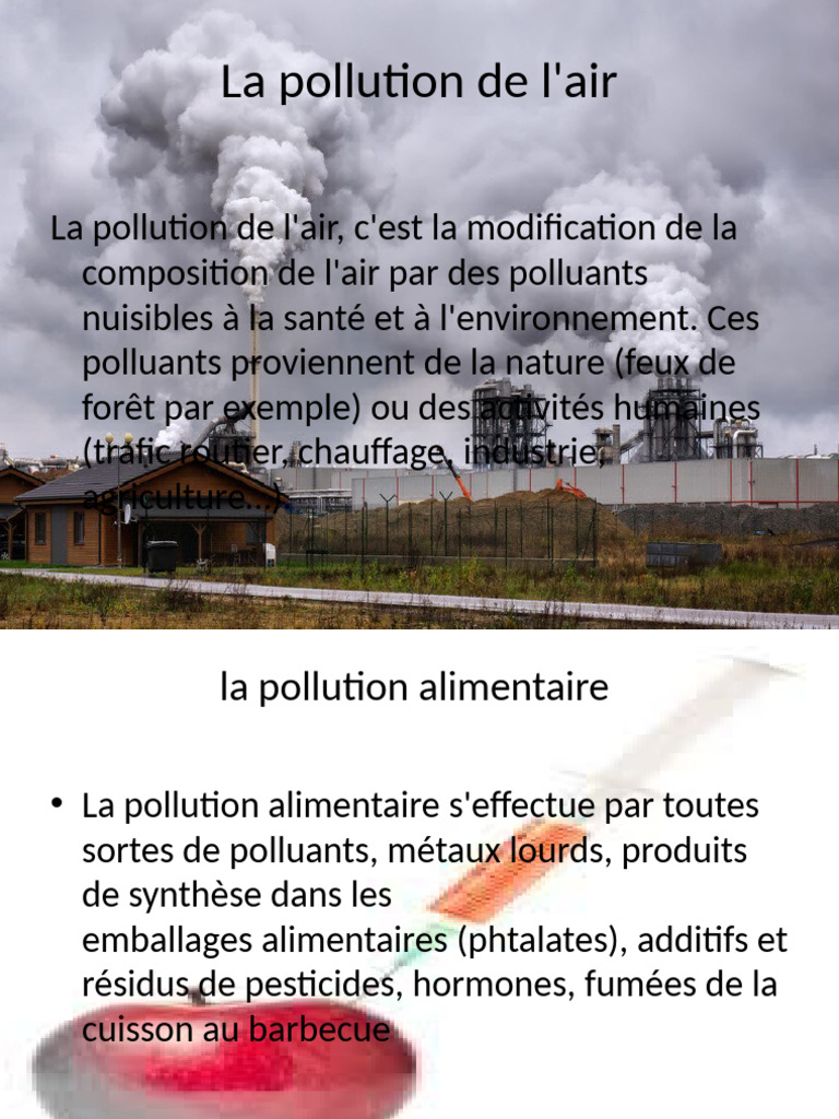 Pollution de l'air et ses impacts | PDF