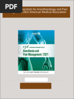 CPT Coding Essentials for Anesthesiology and Pain Management 2021 American Medical Association All Chapters Instant Download
