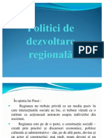 Politici de Dezvoltare Regionala in Romania