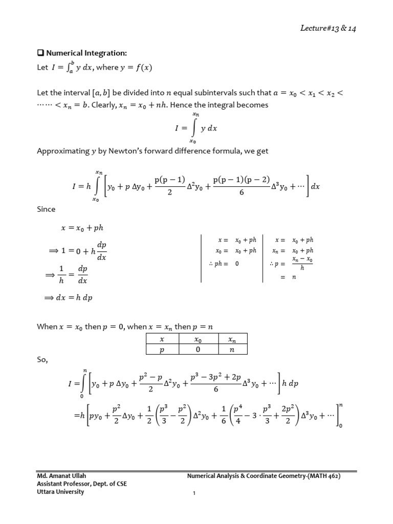 Lecture- 13 & 14 (1) | PDF | Mathematical Analysis | Calculus