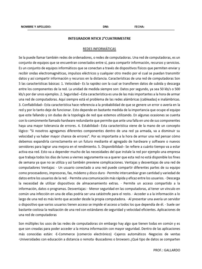 Wa0007. | PDF | Red de computadoras | Hardware de la computadora
