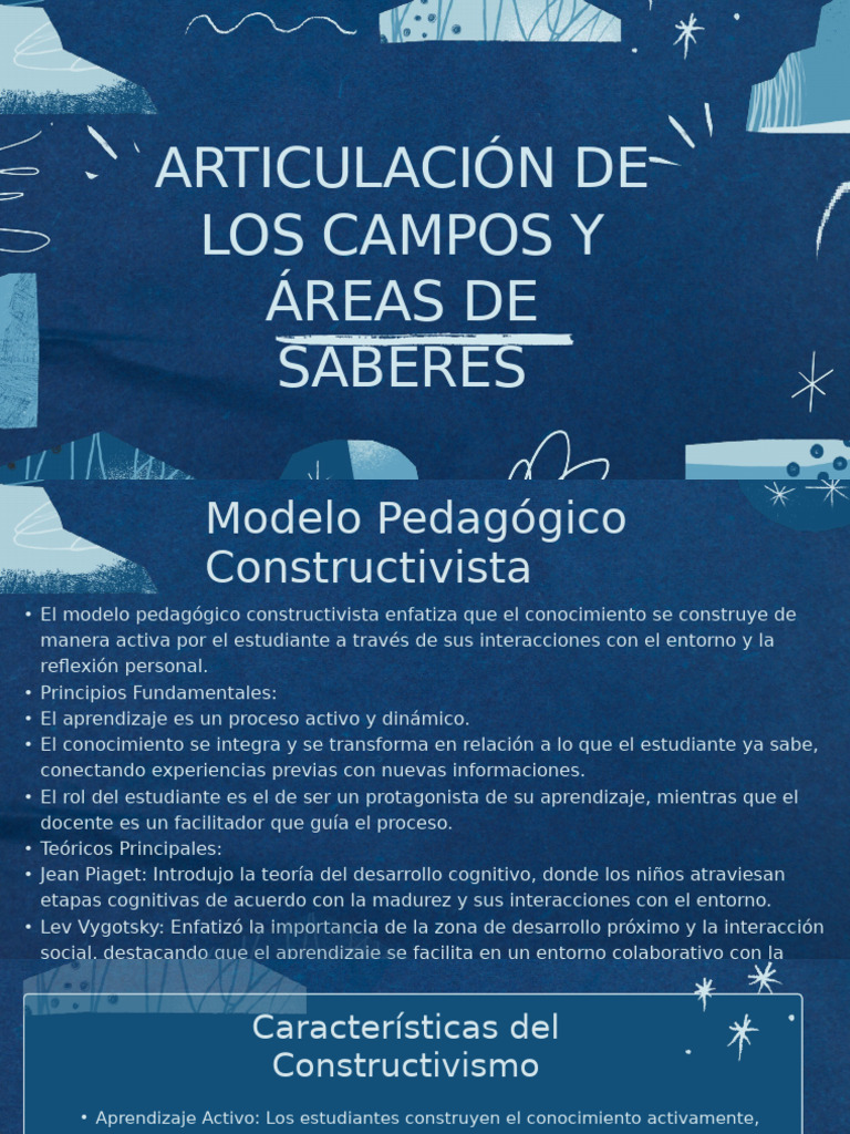 Modelo Constructivista y Articulación Curricular | PDF | Plan de ...