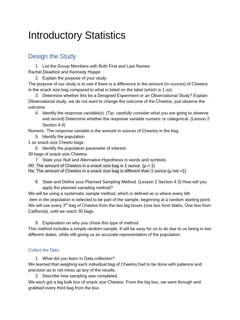 Final Project - Template | PDF | Null Hypothesis | Hypothesis
