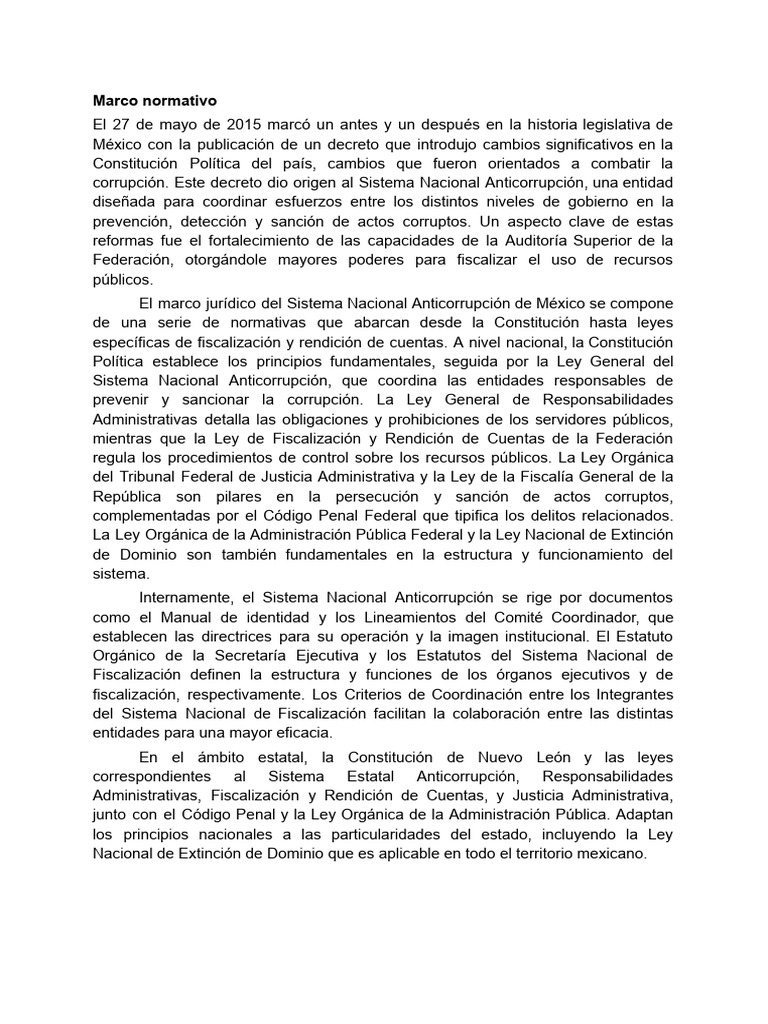 Sistema Anticorrupción en México | PDF | Corrupción política ...