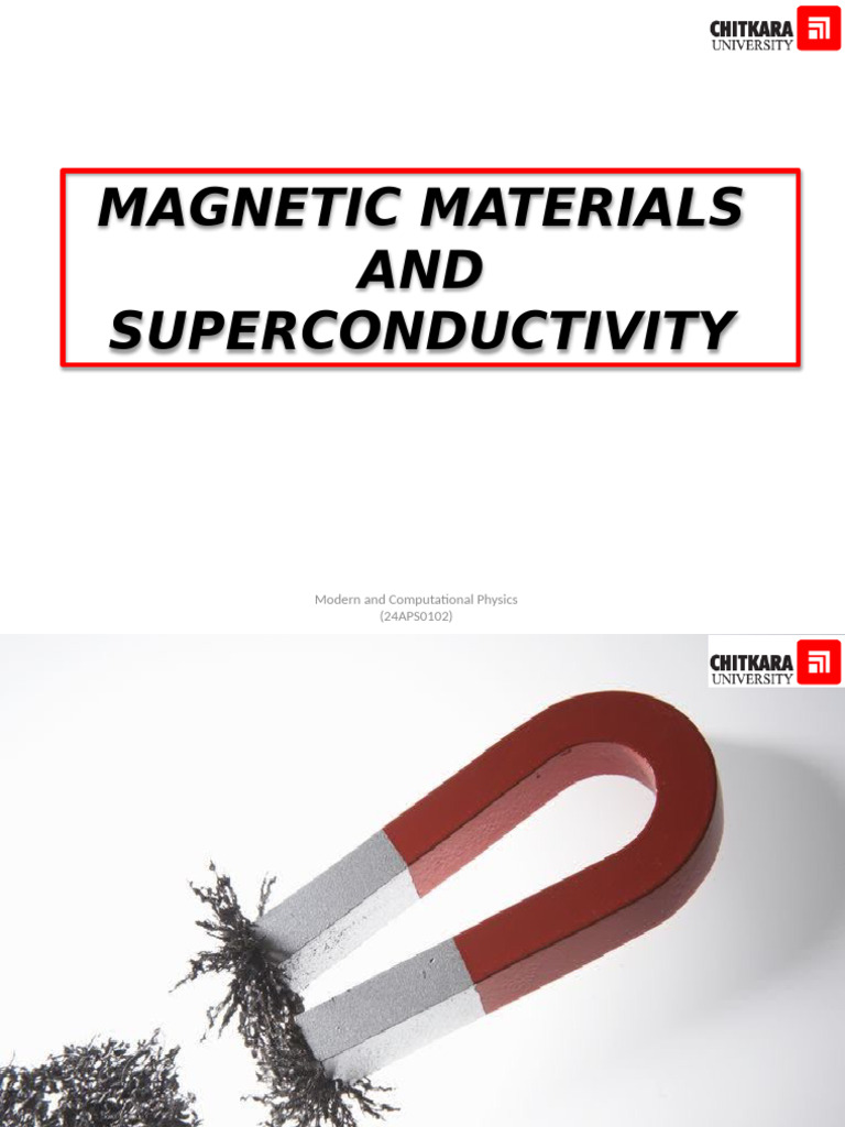 Understanding Magnetic Materials and Superconductivity | PDF ...