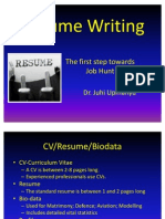 Effective Resume Writing