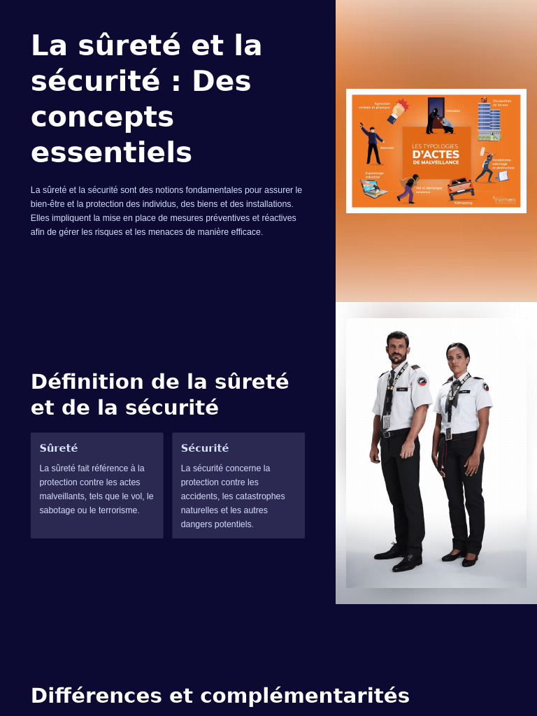 Sûreté et sécurité : Concepts clés | PDF | Sécurité | Risque