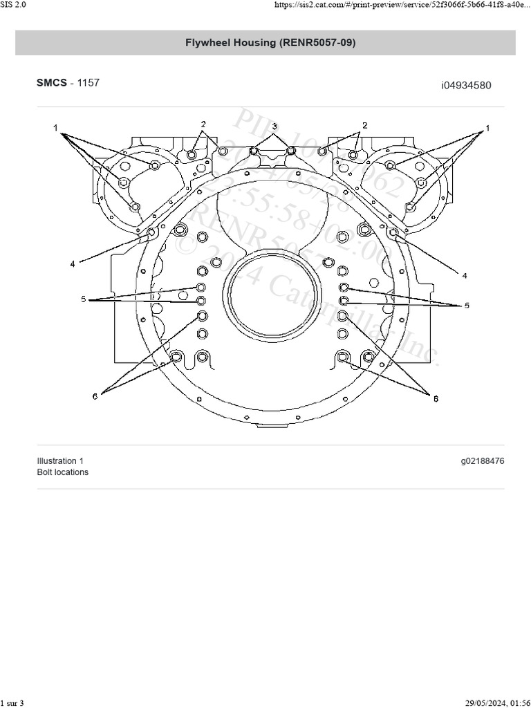 Flywheel Housing Bolt Specifications Guide | PDF | Screw | Vehicle ...