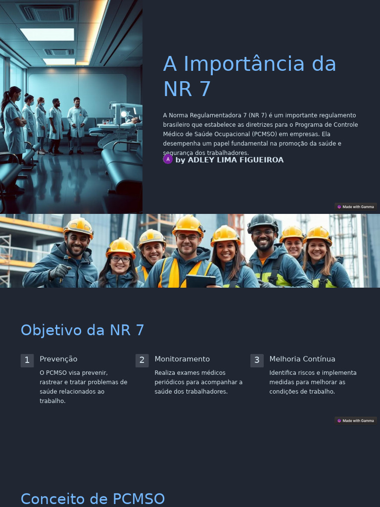 Importância da NR 7 e PCMSO | PDF