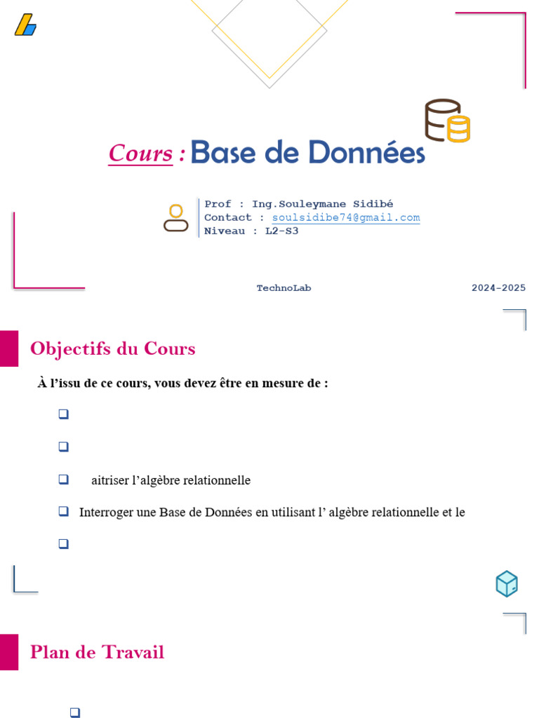 Introduction aux Bases de Données | PDF | Bases de données | Base de ...