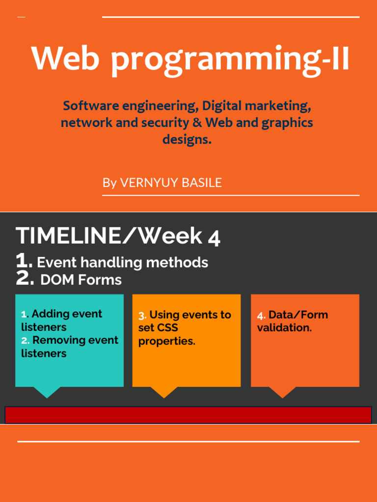 Web Programming II Week 4 | PDF | Document Object Model | Java Script