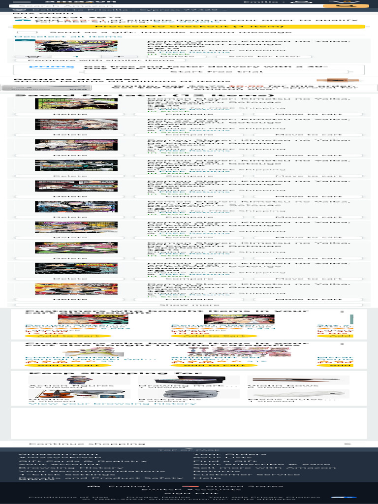 Amazon.com Shopping Cart | PDF