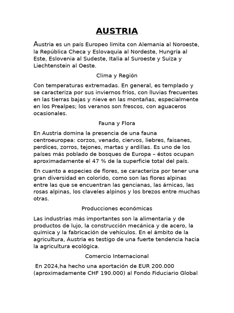 Austria | PDF | Austria | Republica checa