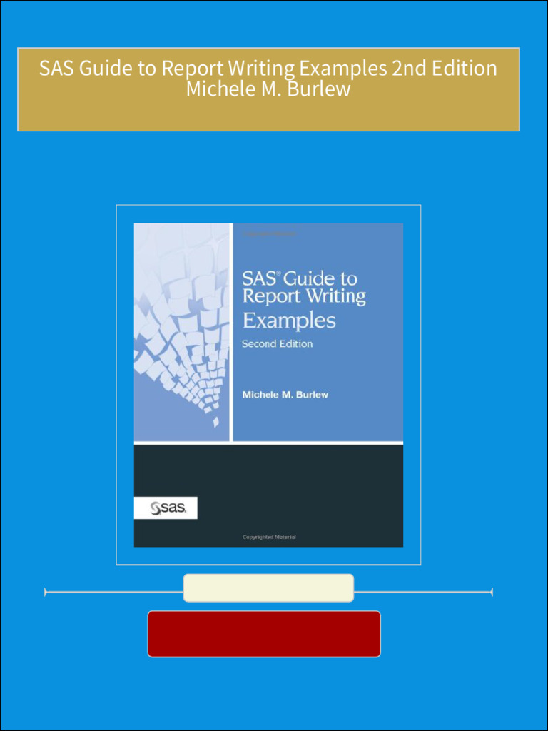 buy-ebook-sas-guide-to-report-writing-examples-2nd-edition-michele-m
