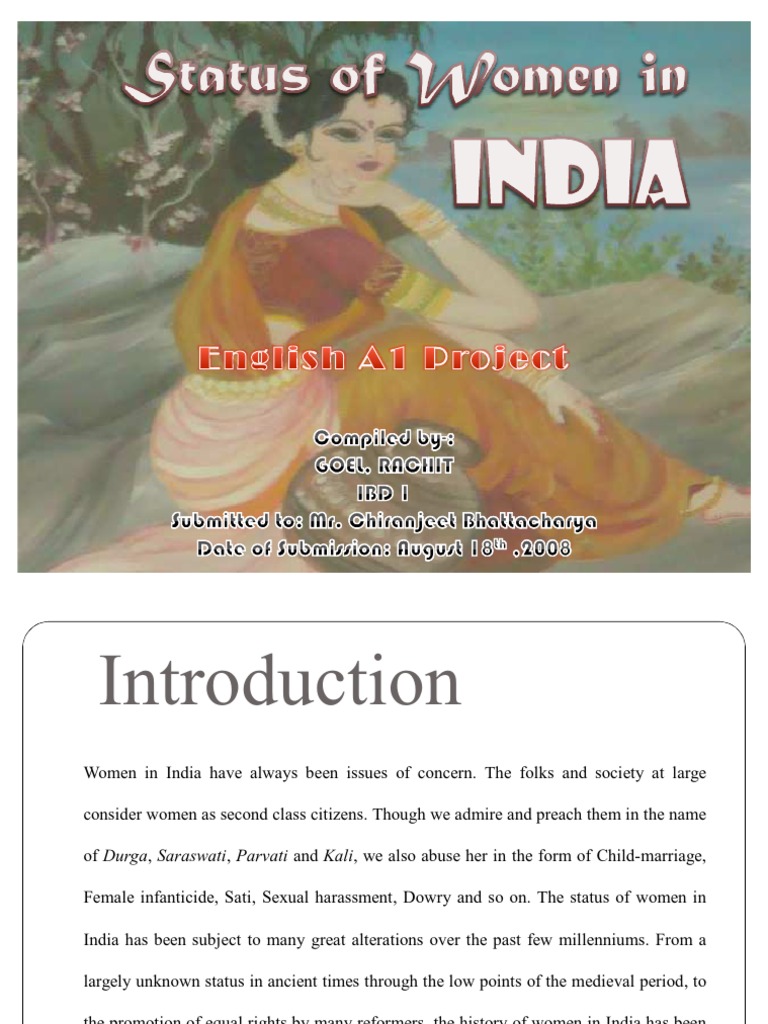 Role of Women in India | PDF | Domestic Violence | Marriage