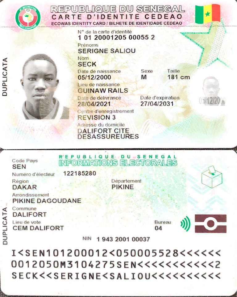 Ma Pièce D'identité | PDF