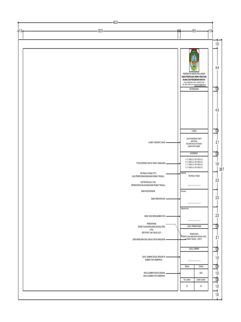 Permohonan PBG Rumah Tinggal 1 Lantai | PDF