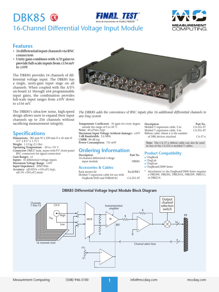 Dbk85 Data | PDF | Amplifier | Electrical Engineering