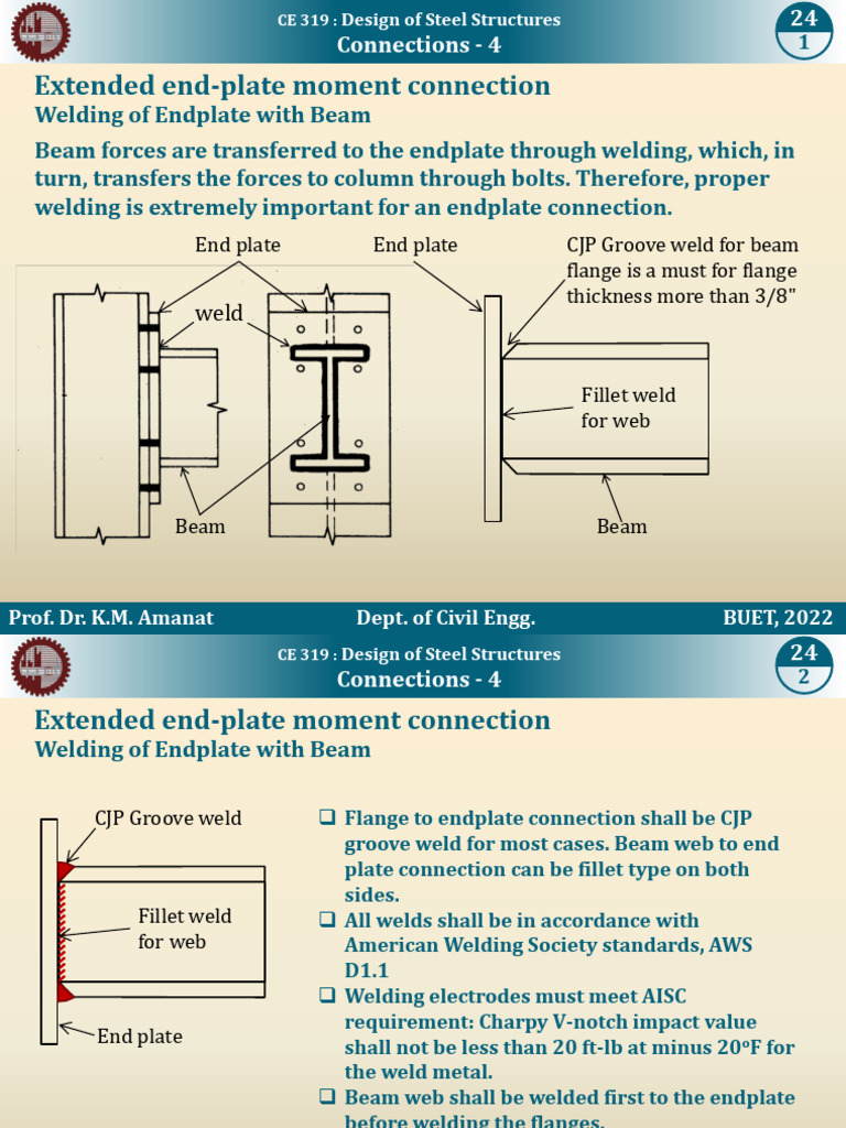 Slide 24 Connections 04 | PDF | Welding | Construction