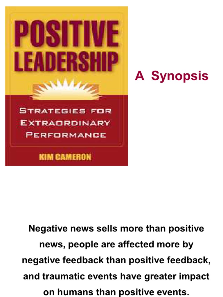 Positive Leadership - Kim Cameron