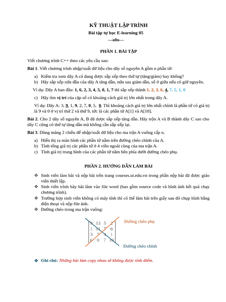 KTLT E Learning 05 Array | PDF