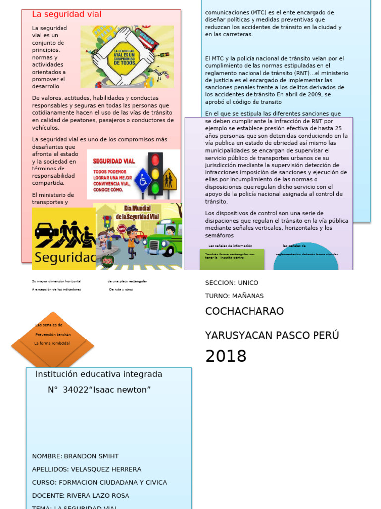 Importancia de la Seguridad Vial | PDF | Tráfico | Seguridad vial