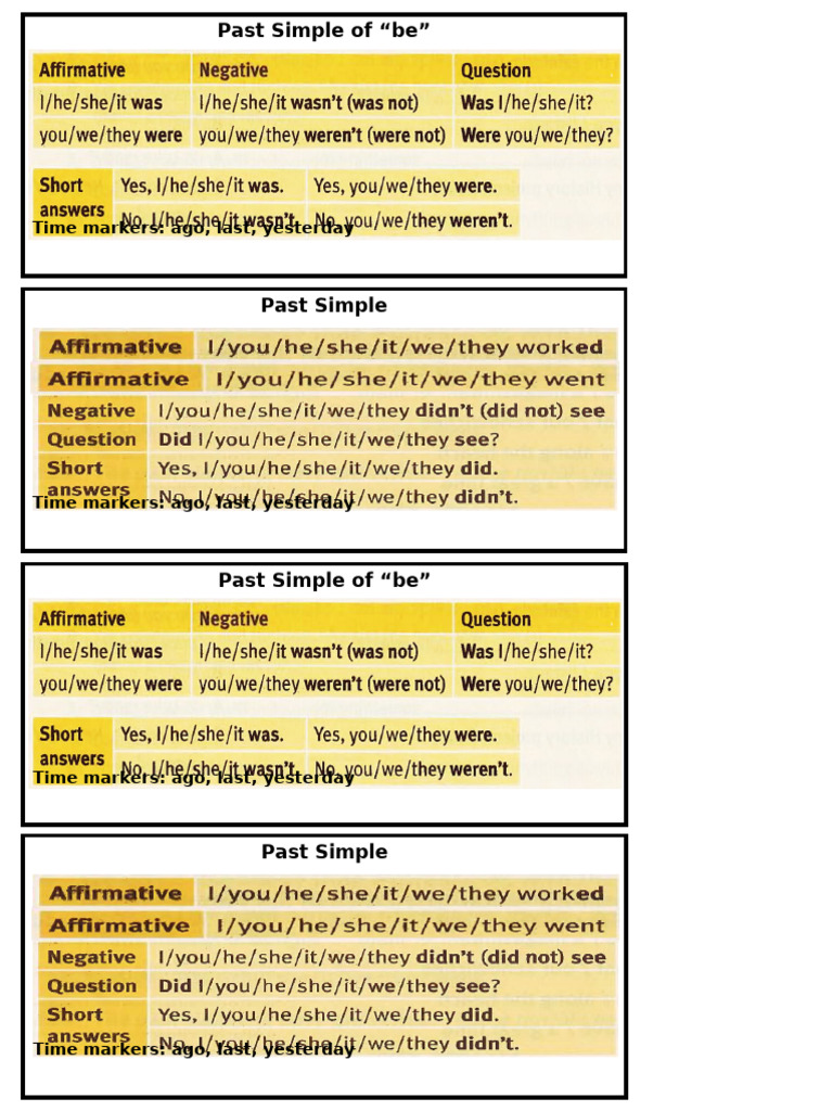 Past Simple | PDF