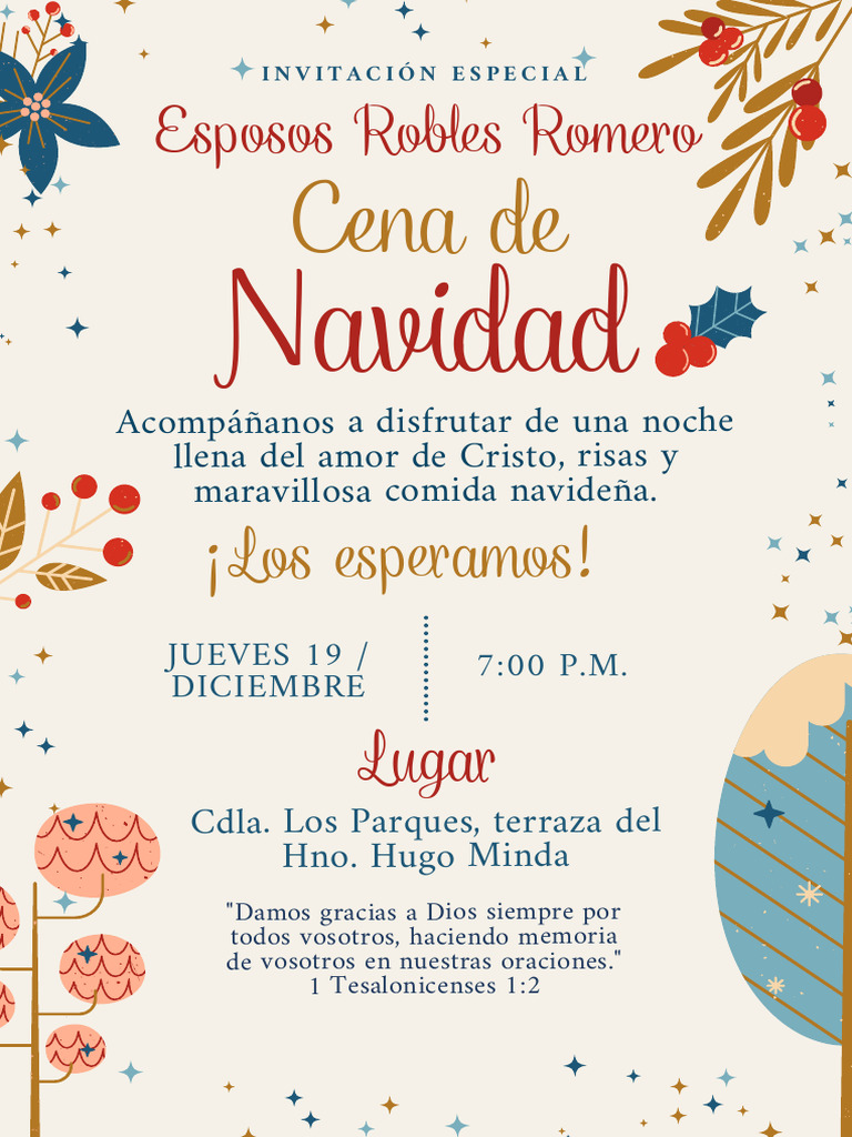Invitación a Cena de Navidad 2023 | PDF | Mesianismo | Navidad