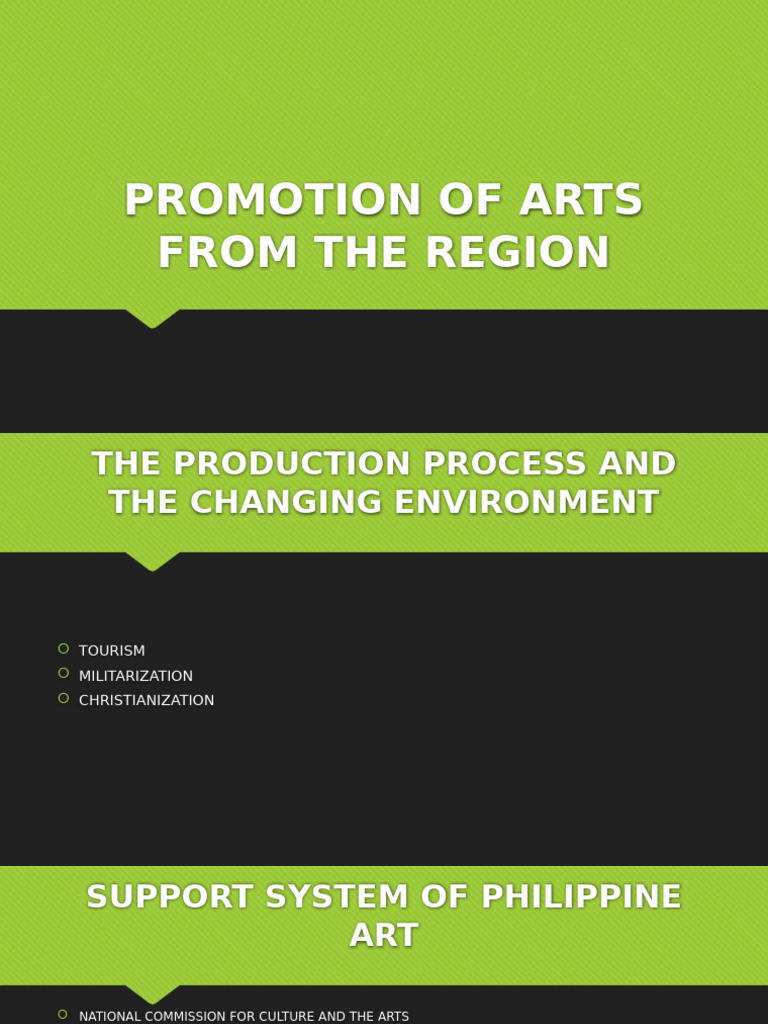 Promotion of Arts From The Region | PDF