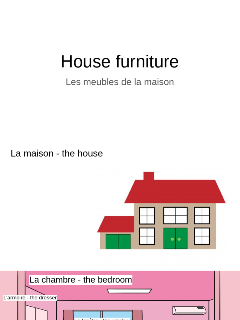 Meubles de la maison en français | PDF | Meubles | Salle