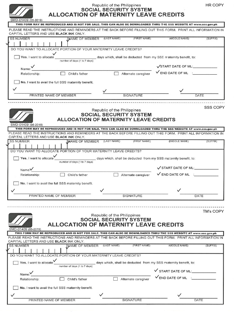 Maternity Leave Allocation Form 2 | PDF