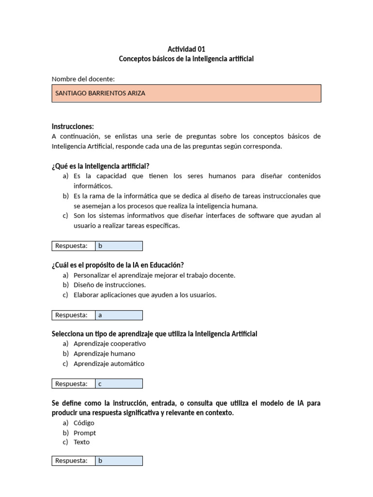 Conceptos Clave de Inteligencia Artificial | PDF