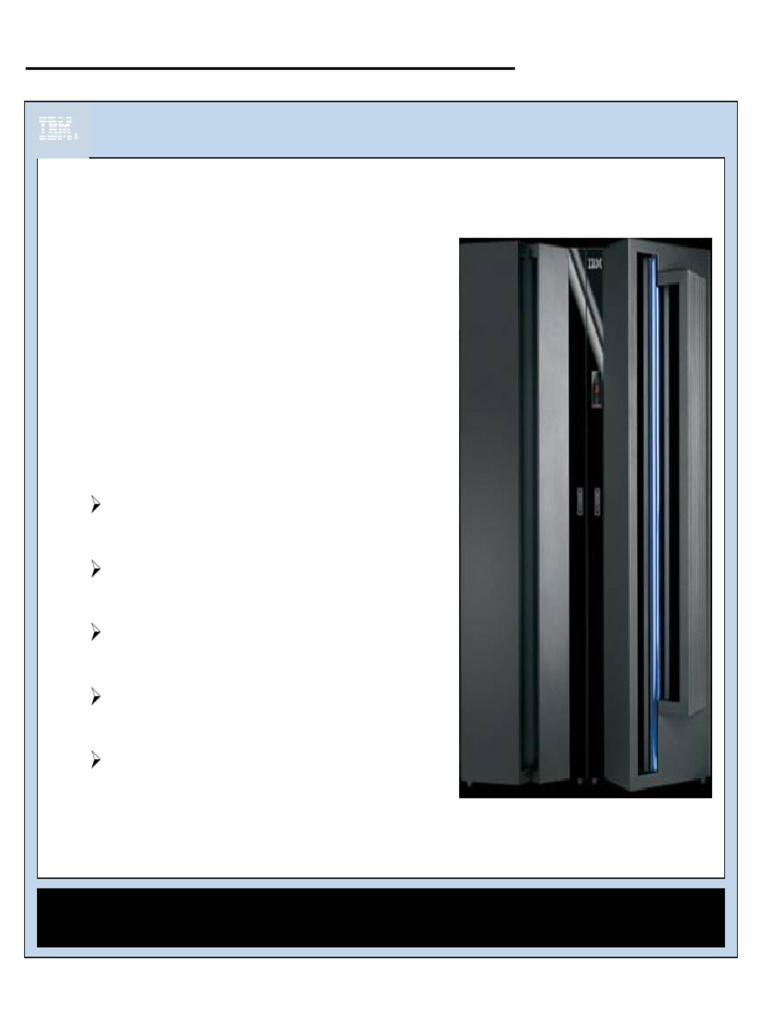 Mainframe Processor Hardware Overview | PDF | Mainframe Computer ...