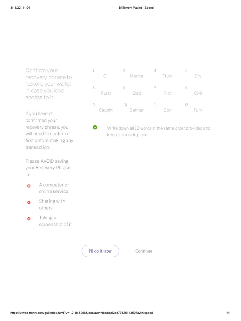 BitTorrent Wallet Speed Overview | PDF | Computing