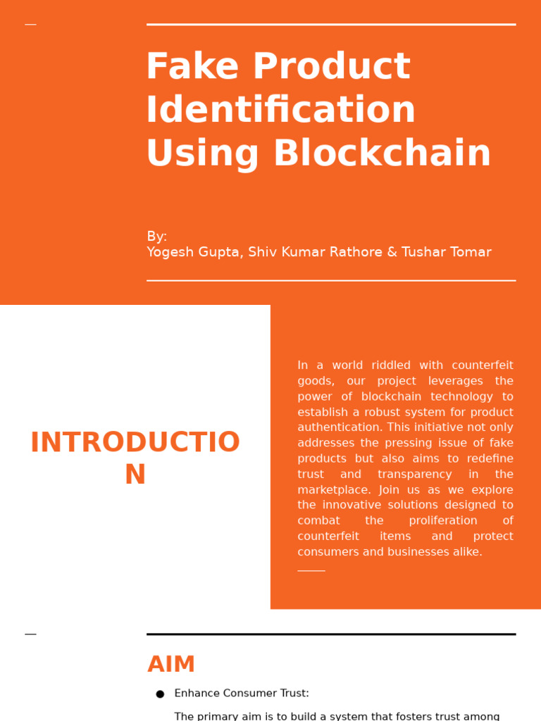 Minor Project | PDF | Authentication | Counterfeit