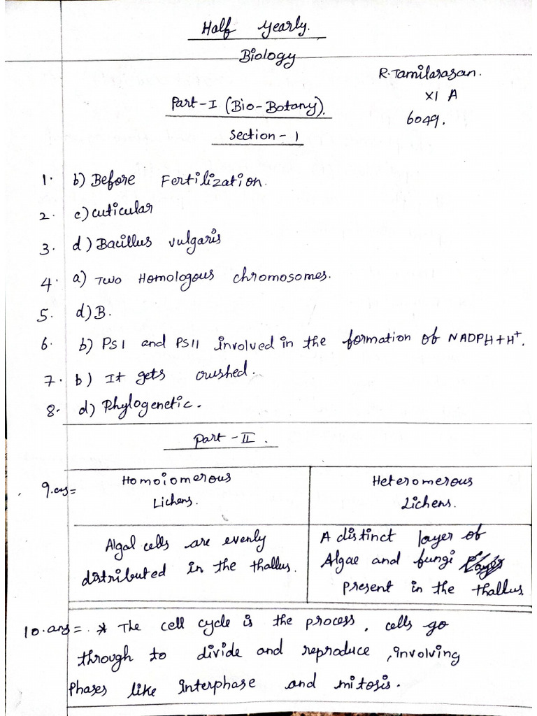 Biology Assignment Pdf