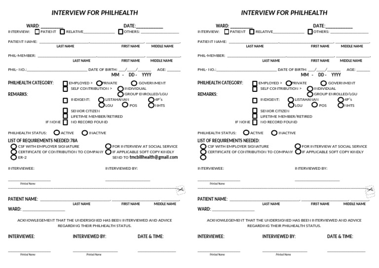 Interview For Philhealth | PDF | Public Finance | Health Sciences