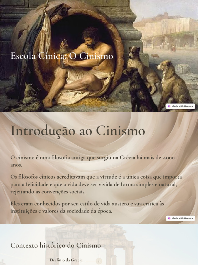 Escola Cinica O Cinismo | PDF | Educação em Artes Liberais